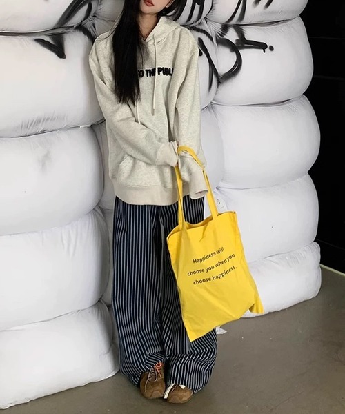 MEMECLE（メメクル）の「【 MEMECLE / メメクル 】コットンストライプワイドパンツ（デニムパンツ・レディース・ネイビー・M/S/L）」の6枚目の写真