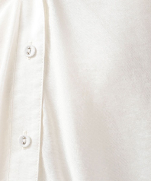 BAYFLOW（ベイフロー）の「ドロストヘムブラウス（シャツ/ブラウス・レディース・オフホワイト/ピンク/モカ/ミント・FREE）」の20枚目の写真