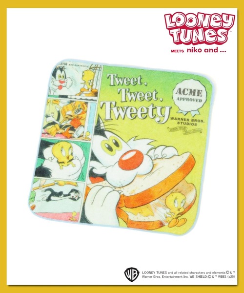 セール】【LOONEY TUNES】コラボ タオルハンカチ（ハンカチ