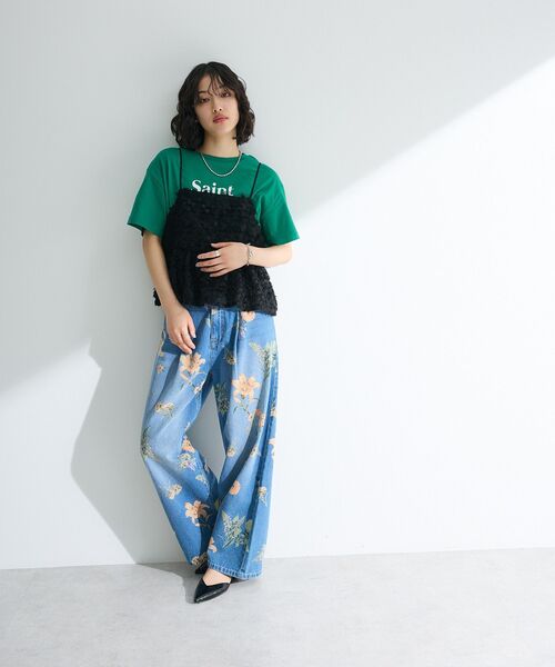 SOOR PLOOM デニムブルー チュニック 5Y ◇タックワイドデニムパンツ （パンツ）｜human woman