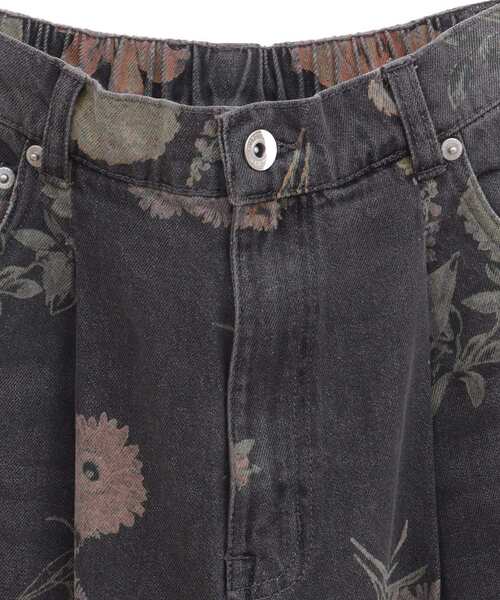 Sugar spoon(シュガースプーン)の「・SUGAR SPOON フラワーptデニムワイドパンツ(デニムパンツ・レディース・インディゴブルー/ブラック・FREE)」の13枚目の写真