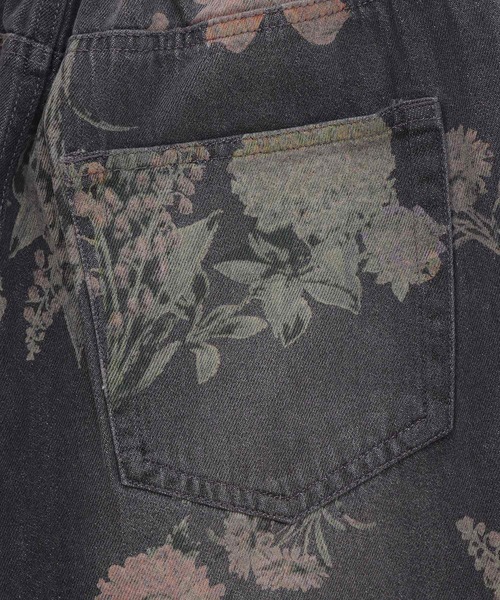 Sugar spoon(シュガースプーン)の「・SUGAR SPOON フラワーptデニムワイドパンツ(デニムパンツ・レディース・インディゴブルー/ブラック・FREE)」の16枚目の写真