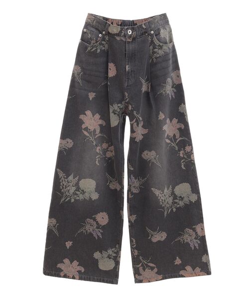 Sugar spoon(シュガースプーン)の「・SUGAR SPOON フラワーptデニムワイドパンツ(デニムパンツ・レディース・インディゴブルー/ブラック・FREE)」の19枚目の写真
