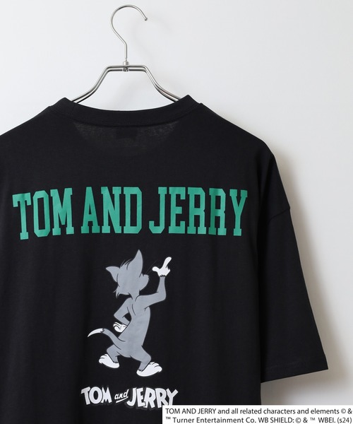 Tom&Jerry(トムアンドジェリー)の「TOM&JERRY オーバーTシャツ unisex(Tシャツ/カットソー・メンズ・モカ/ネイビー/チャコール/ベージュ/ダークグリーン系1/オレンジ/チャコールグレー/ホワイト系3/オフホワイト/ダークグリーン/杢グレー/ネイビー系1/ブラック系1/ブラック/ホワイト系1/ホワイト系2・M/L/XL)」の7枚目の写真