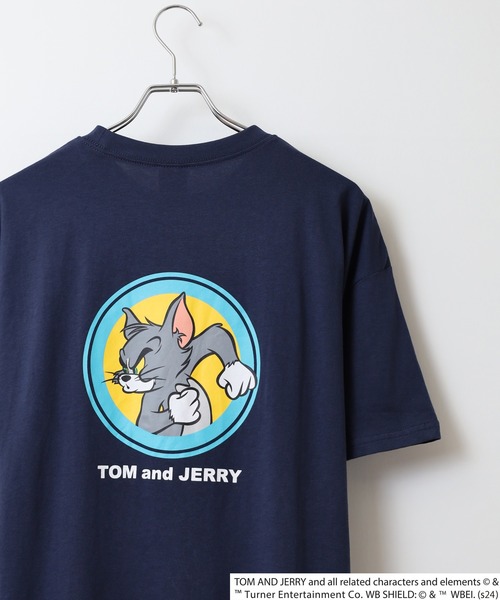 Tom&Jerry(トムアンドジェリー)の「TOM&JERRY オーバーTシャツ unisex(Tシャツ/カットソー・メンズ・モカ/ネイビー/チャコール/ベージュ/ダークグリーン系1/オレンジ/チャコールグレー/ホワイト系3/オフホワイト/ダークグリーン/杢グレー/ネイビー系1/ブラック系1/ブラック/ホワイト系1/ホワイト系2・M/L/XL)」の14枚目の写真