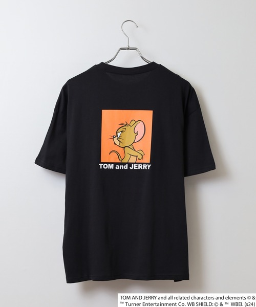 Tom&Jerry(トムアンドジェリー)の「TOM&JERRY オーバーTシャツ unisex(Tシャツ/カットソー・メンズ・モカ/ネイビー/チャコール/ベージュ/ダークグリーン系1/オレンジ/チャコールグレー/ホワイト系3/オフホワイト/ダークグリーン/杢グレー/ネイビー系1/ブラック系1/ブラック/ホワイト系1/ホワイト系2・M/L/XL)」の18枚目の写真