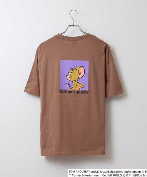 Tom&Jerry(トムアンドジェリー)の「TOM&JERRY オーバーTシャツ unisex(Tシャツ/カットソー・メンズ・モカ/ネイビー/チャコール/ベージュ/ダークグリーン系1/オレンジ/チャコールグレー/ホワイト系3/オフホワイト/ダークグリーン/杢グレー/ネイビー系1/ブラック系1/ブラック/ホワイト系1/ホワイト系2・M/L/XL)」の20枚目の写真