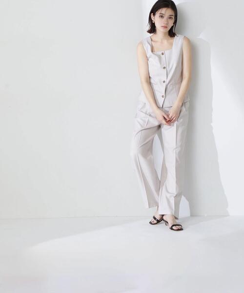 NATURAL BEAUTY BASIC(ナチュラルビューティーベーシック)の「◇【Oggi掲載】リネンライクツイルシリーズ ベスト(その他アウター・レディース・ブラウン/ベージュ/カーキ・FREE)」の16枚目の写真