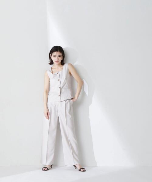 NATURAL BEAUTY BASIC(ナチュラルビューティーベーシック)の「◇【Oggi掲載】リネンライクツイルシリーズ ベスト(その他アウター・レディース・ブラウン/ベージュ/カーキ・FREE)」の17枚目の写真