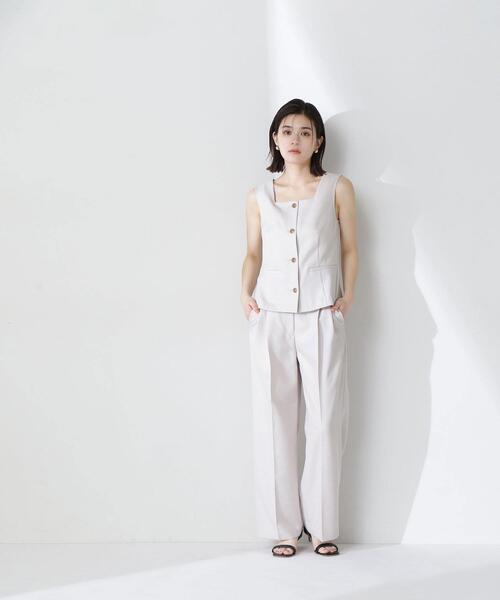 NATURAL BEAUTY BASIC(ナチュラルビューティーベーシック)の「◇【Oggi掲載】リネンライクツイルシリーズ ベスト(その他アウター・レディース・ブラウン/ベージュ/カーキ・FREE)」の19枚目の写真