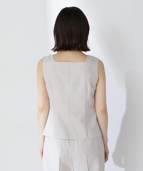 NATURAL BEAUTY BASIC(ナチュラルビューティーベーシック)の「◇【Oggi掲載】リネンライクツイルシリーズ ベスト(その他アウター・レディース・ブラウン/ベージュ/カーキ・FREE)」の22枚目の写真