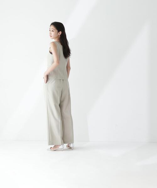 NATURAL BEAUTY BASIC(ナチュラルビューティーベーシック)の「◇【Oggi掲載】リネンライクツイルシリーズ ベスト(その他アウター・レディース・ブラウン/ベージュ/カーキ・FREE)」の10枚目の写真
