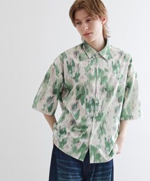 tk.TAKEO KIKUCHI | 楊柳ブラープリントシャツ(シャツ/ブラウス)