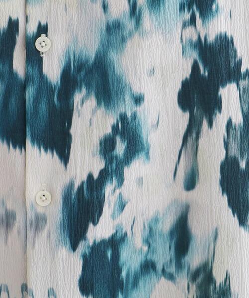 tk.TAKEO KIKUCHI（ティーケータケオキクチ）の「楊柳ブラープリントシャツ（シャツ/ブラウス・メンズ・ネイビー系3/ブラック系3/グリーン系4・01/02/03）」の12枚目の写真