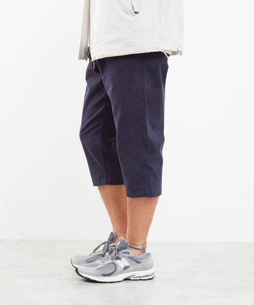 MEN'S MELROSE(メンズメルローズ)の「【Gramicci/グラミチ】ストレッチツイルミドルカットパンツ | GMP4-SJP06(デニムパンツ・メンズ・ブラック/アイボリー/ネイビー・3/4/5)」の4枚目の写真