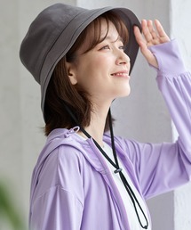 【ＵＶカット】洗える折りたたみつば広帽