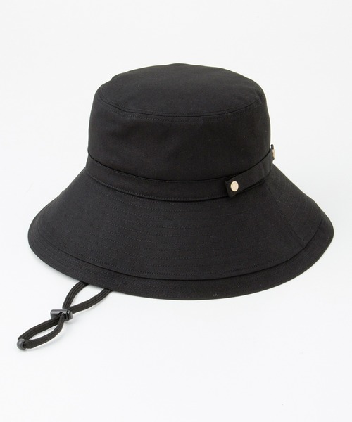 Honeys（ハニーズ）の「【ＵＶカット】洗える折りたたみつば広帽（ハット・レディース・ブラック/ライトグレー/ベージュ/スミクロ/アイボリー・FREE）」の22枚目の写真