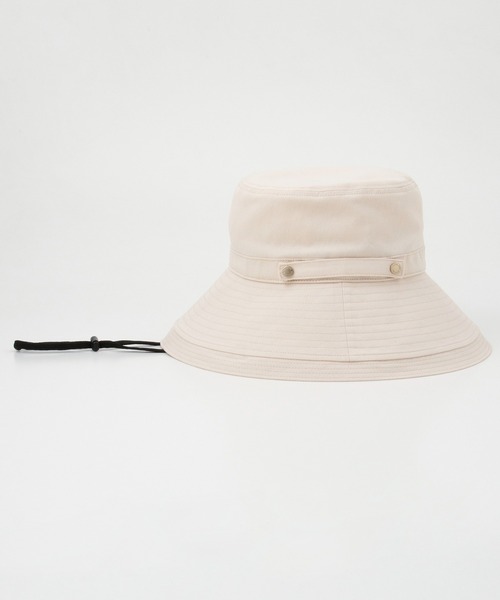 Honeys（ハニーズ）の「【ＵＶカット】洗える折りたたみつば広帽（ハット・レディース・ブラック/ライトグレー/ベージュ/スミクロ/アイボリー・FREE）」の15枚目の写真