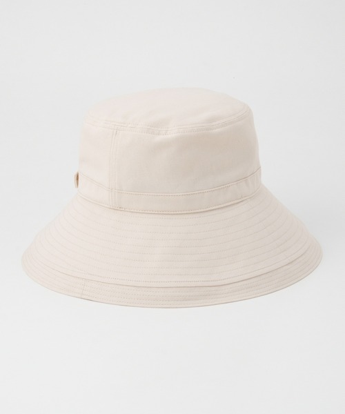 Honeys（ハニーズ）の「【ＵＶカット】洗える折りたたみつば広帽（ハット・レディース・ブラック/ライトグレー/ベージュ/スミクロ/アイボリー・FREE）」の9枚目の写真