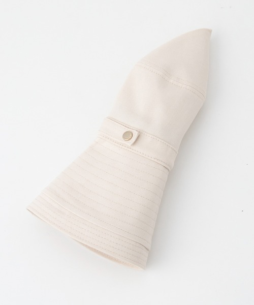 Honeys（ハニーズ）の「【ＵＶカット】洗える折りたたみつば広帽（ハット・レディース・ブラック/ライトグレー/ベージュ/スミクロ/アイボリー・FREE）」の7枚目の写真