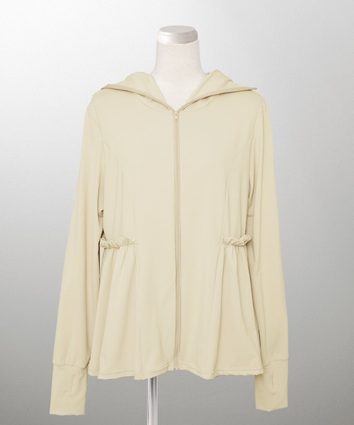 新品タグ付きUVカット ペプラム パーカー HUIT UVカット ペプラム パーカー HUIT（パーカー）｜HUIT bouquet