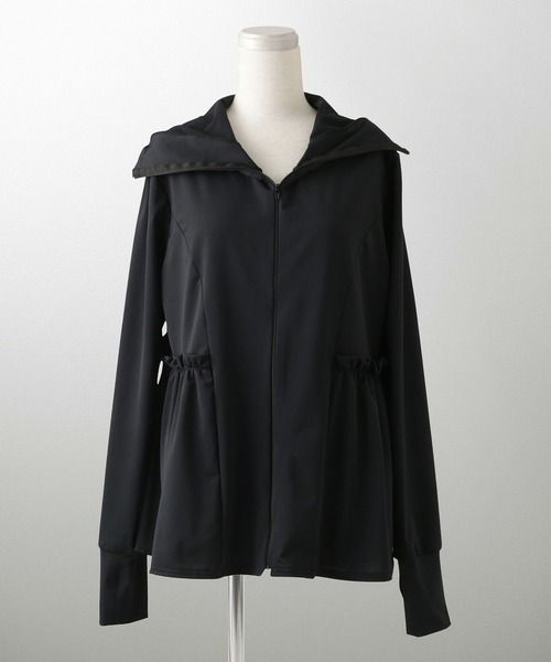 ハイネック ペプラム ジョイントスペース UVカット ペプラム パーカー UVカット ペプラム パーカー HUIT（パーカー）｜HUIT bouquet