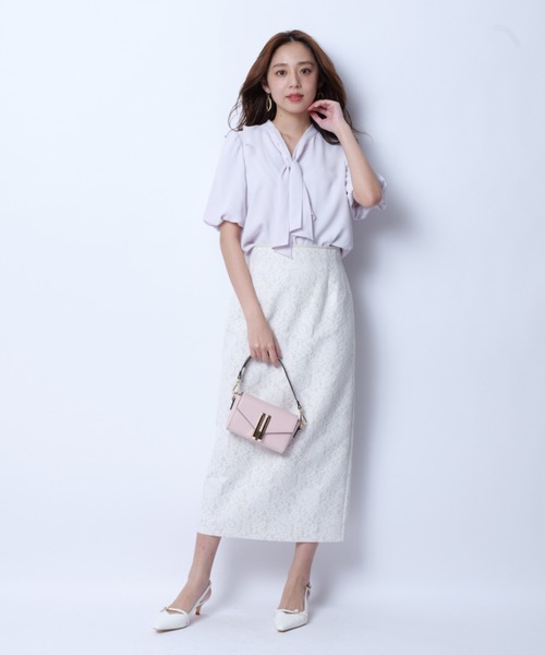nanohana美品★JUSGLITTY★レースボンディングタイトスカート JUSGLITTY（ジャスグリッティー）の「レースボンディングタイト