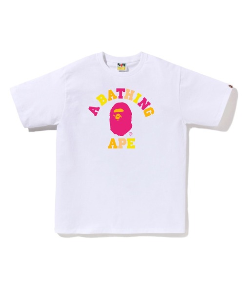 すぐ届く【A BATHING APE】カラーズ カレッジTシャツ COLORS COLLEGE TEE(Tシャツ/カットソー)|A BATHING APE(ア