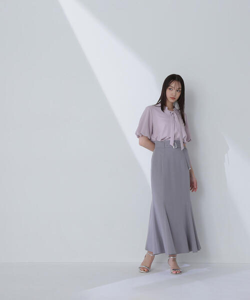 NATURAL BEAUTY BASIC(ナチュラルビューティーベーシック)の「◇ベルテッドマーメイドスカート(スカート・レディース・グレー/ベージュ/ネイビー・SMALL/MEDIUM/P/S)」の9枚目の写真