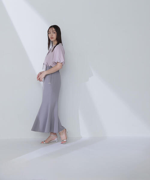 NATURAL BEAUTY BASIC(ナチュラルビューティーベーシック)の「◇ベルテッドマーメイドスカート(スカート・レディース・グレー/ベージュ/ネイビー・SMALL/MEDIUM/P/S)」の10枚目の写真