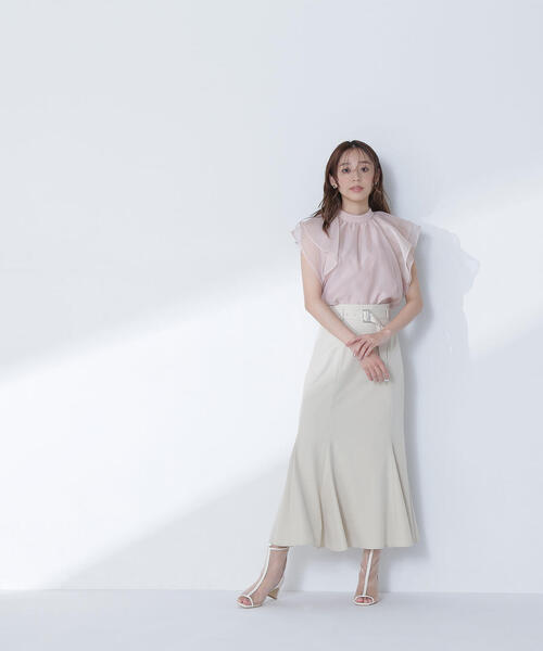 NATURAL BEAUTY BASIC(ナチュラルビューティーベーシック)の「◇ベルテッドマーメイドスカート(スカート・レディース・グレー/ベージュ/ネイビー・SMALL/MEDIUM/P/S)」の22枚目の写真