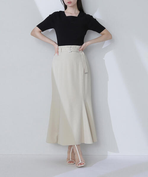 完売◇NATURAL BEAUTY BASIC◇マーメイドスカート NATURAL BEAUTY BASIC スカート ヘム切替マーメイドスカート