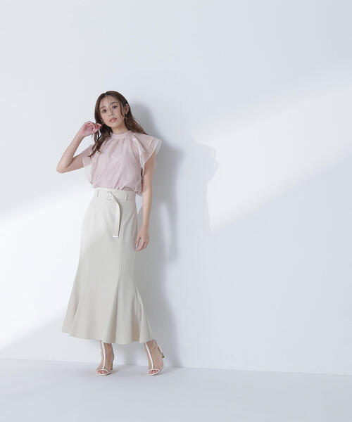 完売◇NATURAL BEAUTY BASIC◇マーメイドスカート NATURAL BEAUTY BASIC スカート ヘム切替マーメイドスカート
