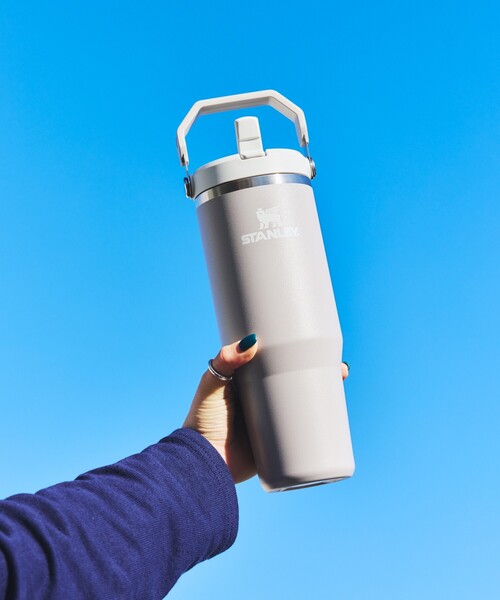 STANLEY（スタンレー）の「STANLEY/スタンレー アイスフローフリップストロー真空タンブラー 0.88L（水筒・メンズ・ピンク/ライトグレー/サックスブルー/ラベンダー・ONE SIZE）」の7枚目の写真