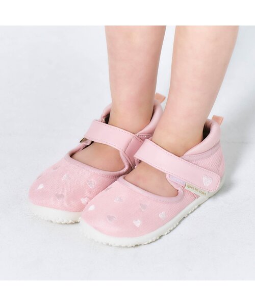 apres les cours（アプレレクール）の「ハート刺繍水抜きサンダル（サンダル・キッズ・ピンク/キナリ・19/18/17/16/15 /14）」の10枚目の写真