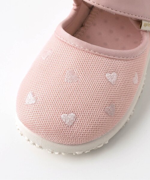 apres les cours（アプレレクール）の「ハート刺繍水抜きサンダル（サンダル・キッズ・ピンク/キナリ・19/18/17/16/15 /14）」の19枚目の写真