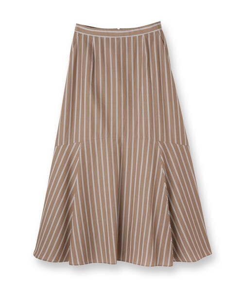 UNTITLED(アンタイトル)の「【後ろウエストゴム/マーメイド】ストライプフレアスカート(スカート・レディース・ブルー系2/ベージュ系その他6/ブラウン系その他4・00/01/48/50/44/46/04/42/02/03)」の4枚目の写真