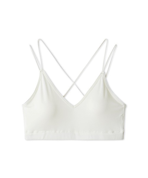 Mila Owen（ミラオーウェン）の「バッククロスデザインブラトップ（キャミソール・レディース・ブラック/ブラウン/ホワイト・FREE）」の2枚目の写真