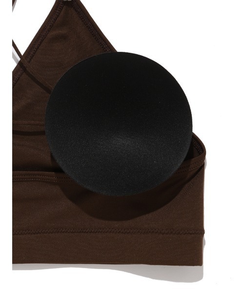 Mila Owen（ミラオーウェン）の「バッククロスデザインブラトップ（キャミソール・レディース・ブラック/ブラウン/ホワイト・FREE）」の9枚目の写真