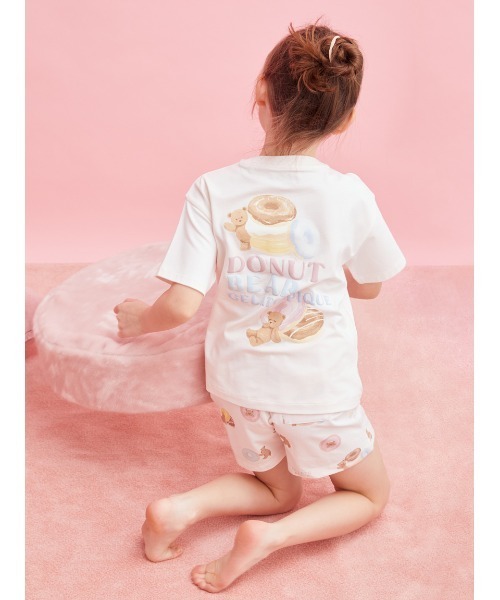 セール】【KIDS】ドーナツベアワンポイントTシャツ（ルーム