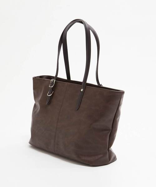 MEN'S MELROSE（メンズメルローズ）の「【PRO-SPERITY/プロスペリティ】トートバッグ |  PSAA-01（トートバッグ・メンズ・キャメル/ダークブラウン・9）」の2枚目の写真
