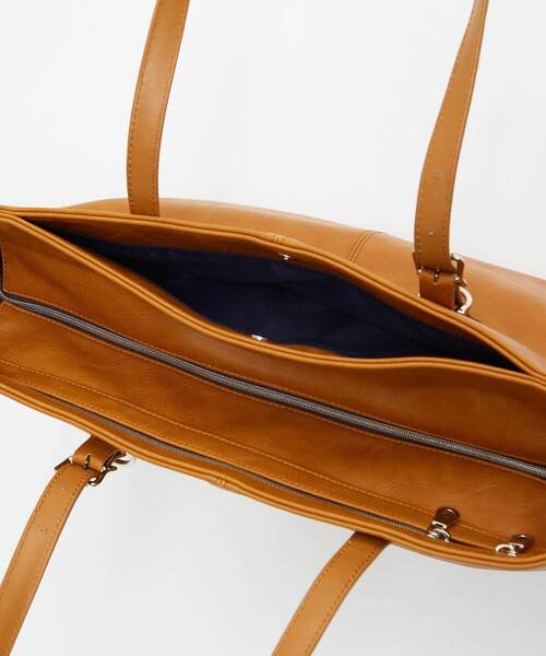 MEN'S MELROSE（メンズメルローズ）の「【PRO-SPERITY/プロスペリティ】トートバッグ |  PSAA-01（トートバッグ・メンズ・キャメル/ダークブラウン・9）」の10枚目の写真