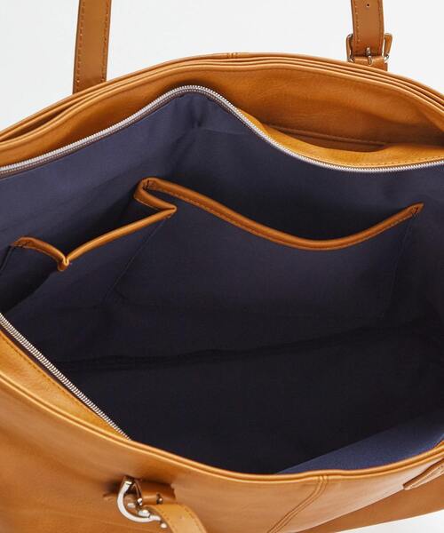 MEN'S MELROSE（メンズメルローズ）の「【PRO-SPERITY/プロスペリティ】トートバッグ |  PSAA-01（トートバッグ・メンズ・キャメル/ダークブラウン・9）」の8枚目の写真