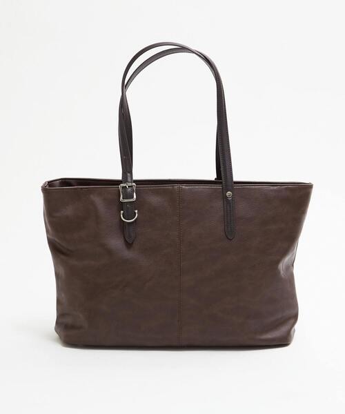 MEN'S MELROSE（メンズメルローズ）の「【PRO-SPERITY/プロスペリティ】トートバッグ |  PSAA-01（トートバッグ・メンズ・キャメル/ダークブラウン・9）」の4枚目の写真