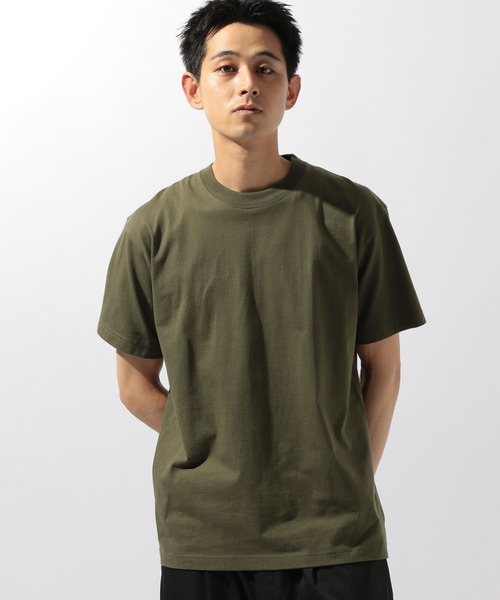 HANES(ヘインズ)の「【Hanes(ヘインズ)】別注BEEFY-T Tシャツ(Tシャツ/カットソー・メンズ・ホワイト/グレー/オリーブ/ブラック・MEDIUM/X-LARGE/LARGE)」の4枚目の写真