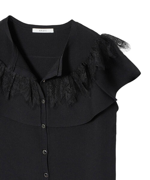 ANAYI（アナイ）の「ケープスリーブ プルオーバー（ニット/セーター・レディース・オフホワイト/ブラック・36/38）」の17枚目の写真