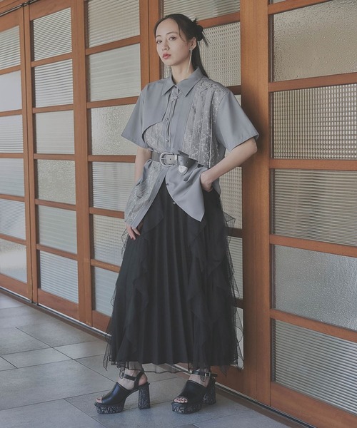 HARE(ハレ)の「ガラソールチャンキーサンダル(HARE)(サンダル・レディース・ブラック/グレー/ネイビー・SMALL/MEDIUM/LARGE)」の4枚目の写真