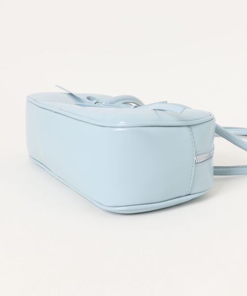 Nu(ニュー)の「【Nu】リボンハンドバッグ(ショルダーバッグ・レディース・サックスブルー/ブラック/ピンク・ONE SIZE)」の8枚目の写真