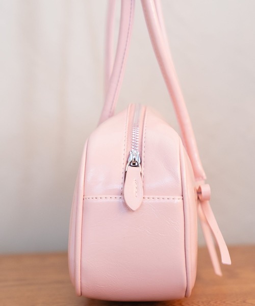 Nu(ニュー)の「【Nu】リボンハンドバッグ(ショルダーバッグ・レディース・サックスブルー/ブラック/ピンク・ONE SIZE)」の21枚目の写真