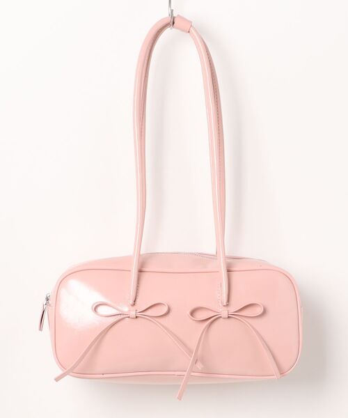 Nu(ニュー)の「【Nu】リボンハンドバッグ(ショルダーバッグ・レディース・サックスブルー/ブラック/ピンク・ONE SIZE)」の10枚目の写真